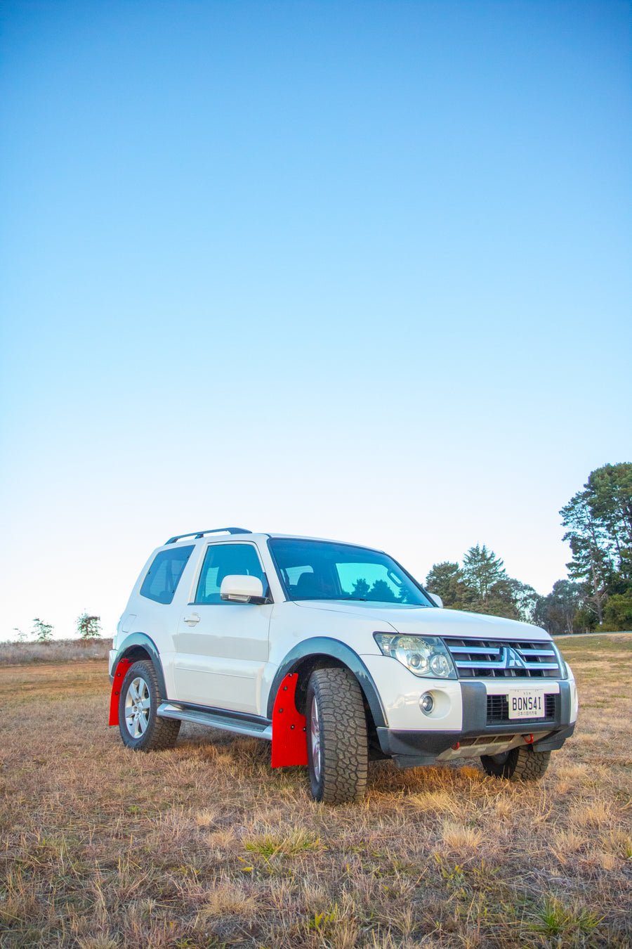 Pajero Universal Red Polyurethane Mud Flaps